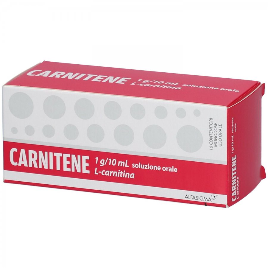 Carnitene 10 Flaconi da 1g - Deficienze Primarie e Secondarie di Carnitina