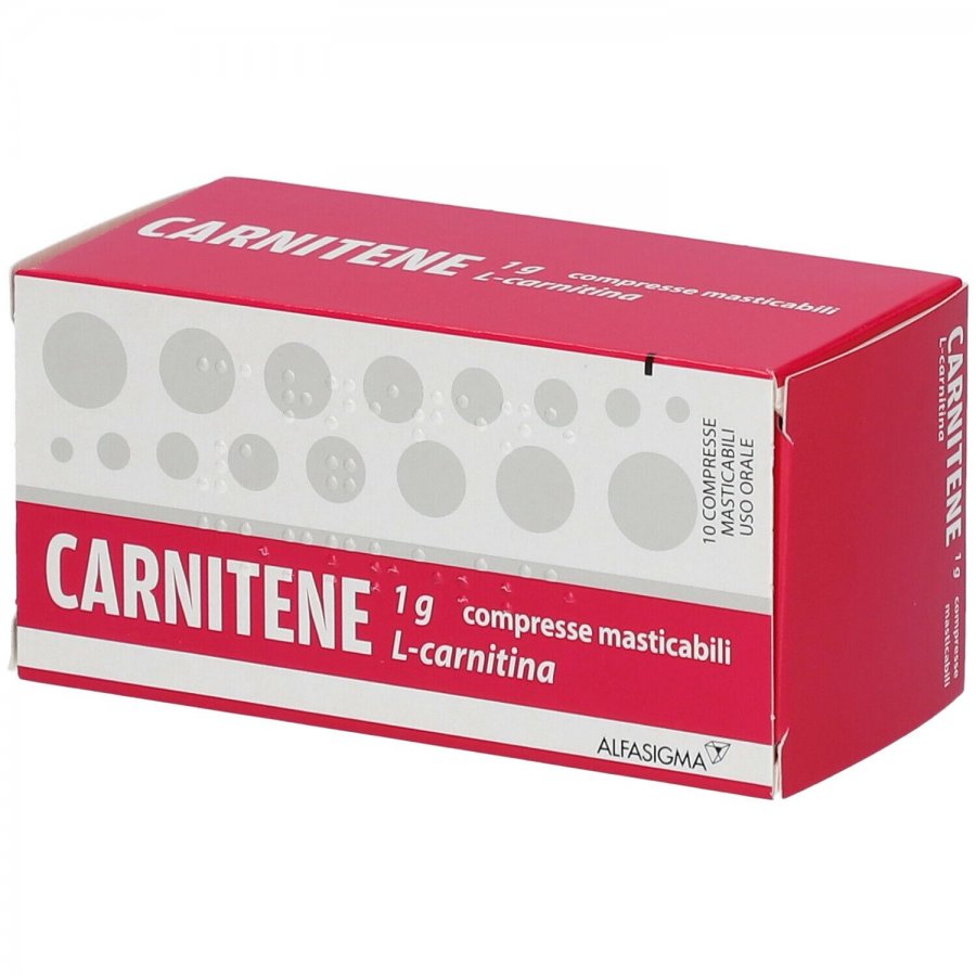 Carnitene 10 Compresse Masticabili da 1g - Agonista della Funzione Mitocondriale