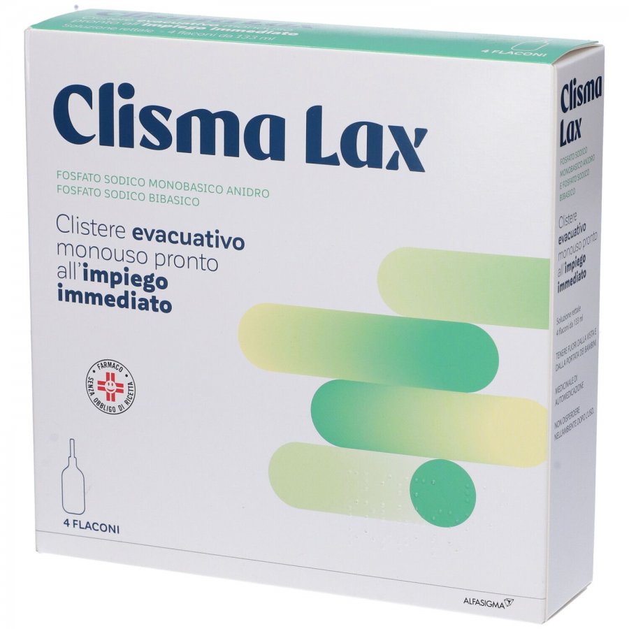 Clisma Lax Soluzione Rettale - 4 Flaconi da 133 ml