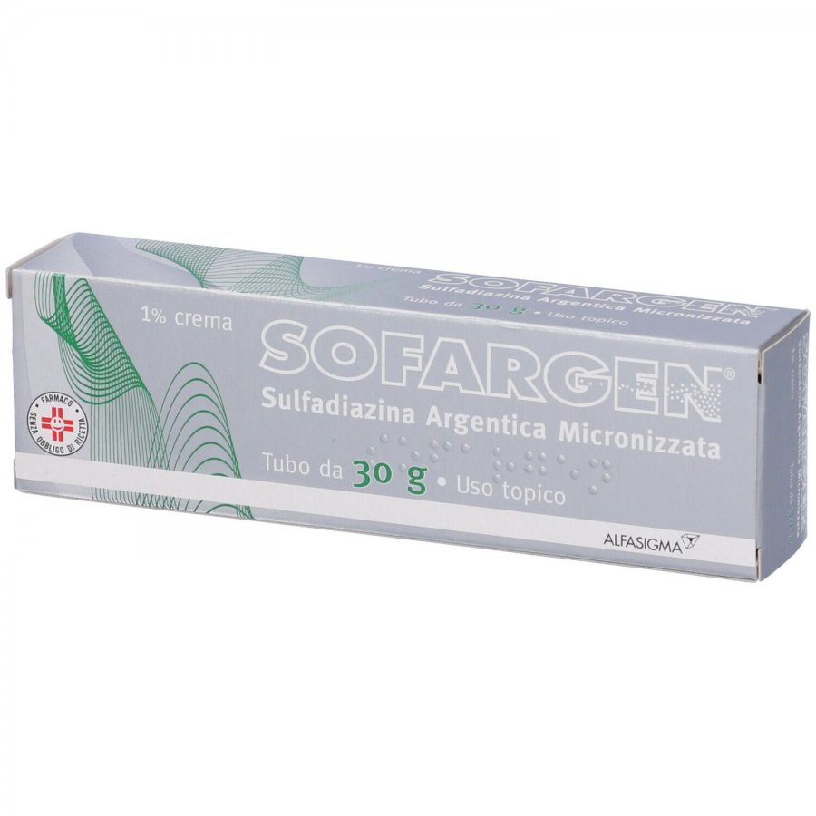 Sofargen 1% Crema 30g – Antibiotico Topico per Ustioni e Infezioni Cutanee