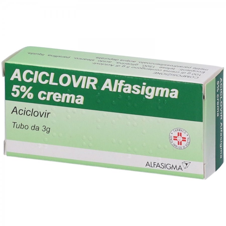 Aciclovir Sofar 5% Crema 3g - Trattamento Antivirale per Herpes Labiale