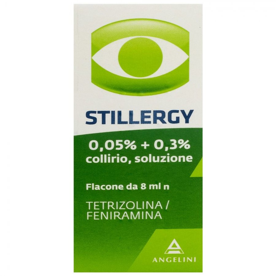 Stillergy Collirio 0,05%+0,3% Flaconcino 8ml - Decongestionante Antiallergico per Occhi Irritati