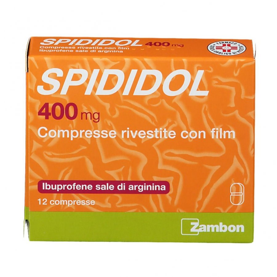 Spididol 400mg Gusto Albicocca - Ibuprofene Sale di Arginina 12 Compresse - Antinfiammatorio e Antireumatico