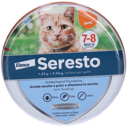 Bayer Seresto Collare per Gatti, Protezione Antiparassitaria Contro Pulci e Zecche, Fino a 8 Mesi