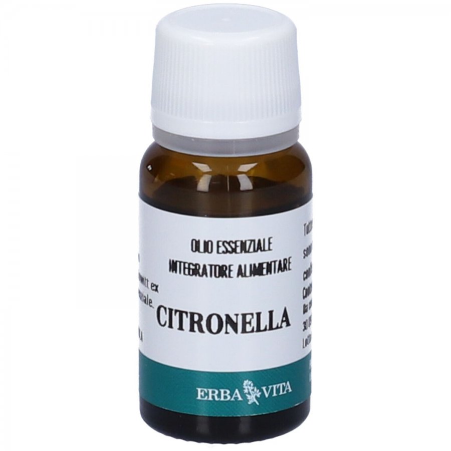 Citronella Cyna OE, Erba Vita, Olio Essenziale 10ml, Rilassamento e Benessere Mentale