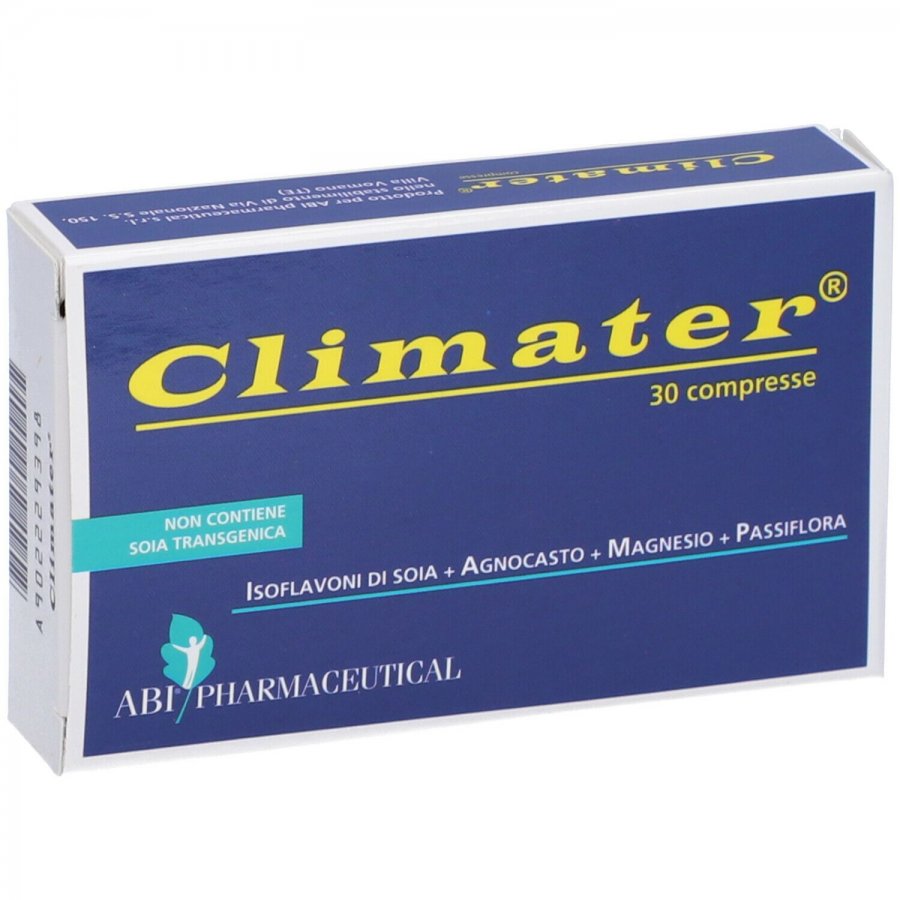 ABI Pharmaceutical Climater Integratore Alimentare, 30 Compresse - Supporto Naturale per il Climaterio e il Benessere Femminile