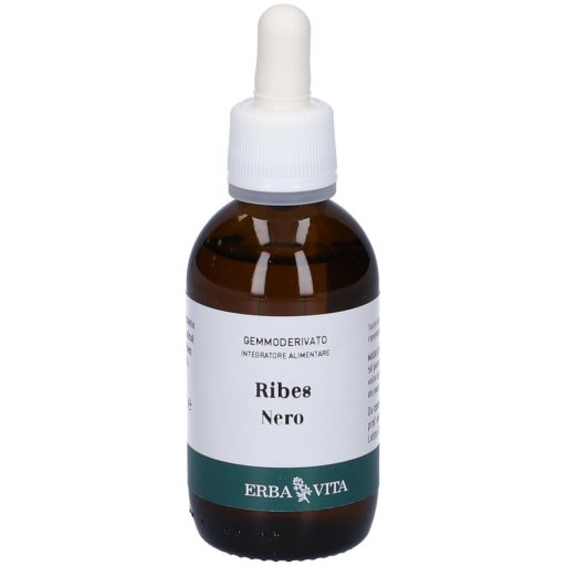 Erba Vita Ribes Nero Gemmoderivato, Integratore 50ml, Drenaggio Liquidi, Vie Urinarie