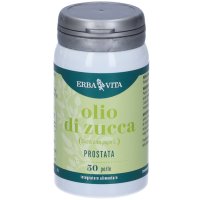 Olio di Zucca, Erba Vita, Integratore per la Prostata, 50 Perle, Disturbi Urogenitali e Minzione