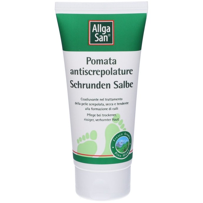 AllgaSan Pomata Antiscrepolature 90 ml - Trattamento Intensivo per Pelle Secca e Screpolata