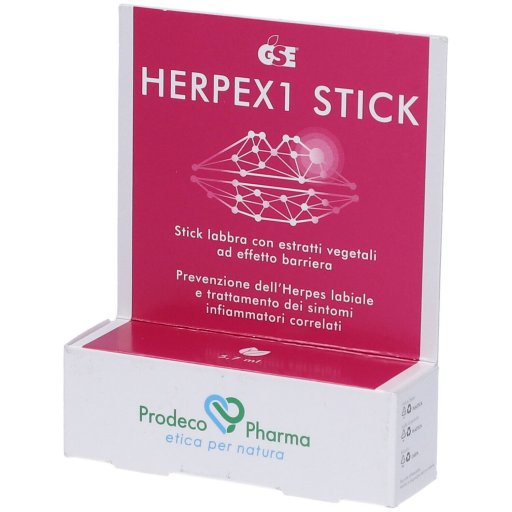 GSE Herpex 1 Stick 5,7ml - Pomata Labbra Dermatologica Preventiva per Herpes Labiale