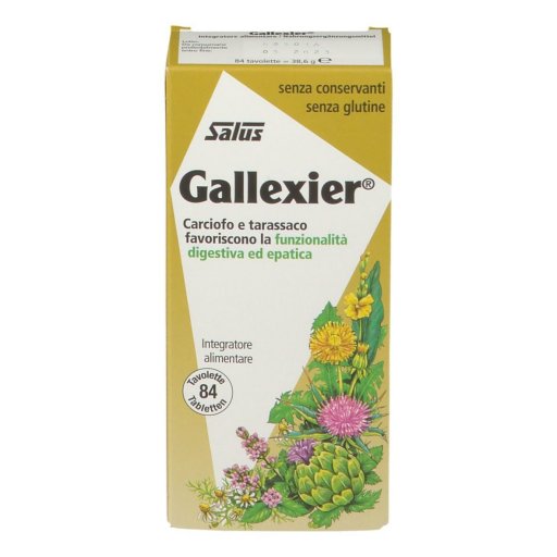 Salus Gallexier Tavolette, Integratore con Carciofo e Tarassaco, 84 Tavolette