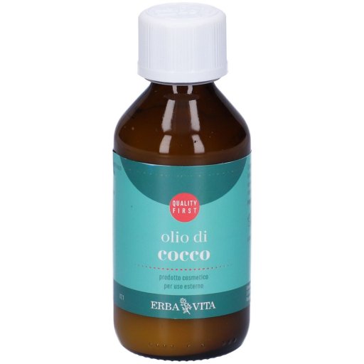 Erba Vita Olio di Cocco Idratante Viso e Corpo, 100ml, Olio per Pelle Secca e Sensibile