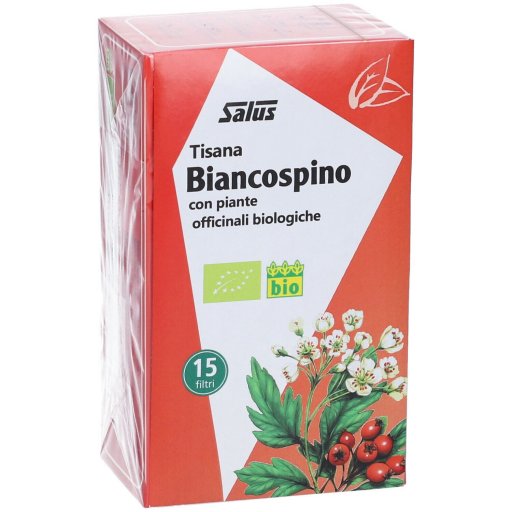 Saluz Tisana Biancospino, Tisana per il Cuore e Circolazione, 15 Bustine, Benessere Cardiaco, Tono della Pressione