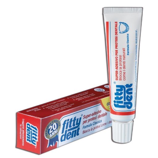Fittydent Pasta Classica, Pasta Adesiva per Protesi, 40ml, Tenuta Fino a 12 Ore