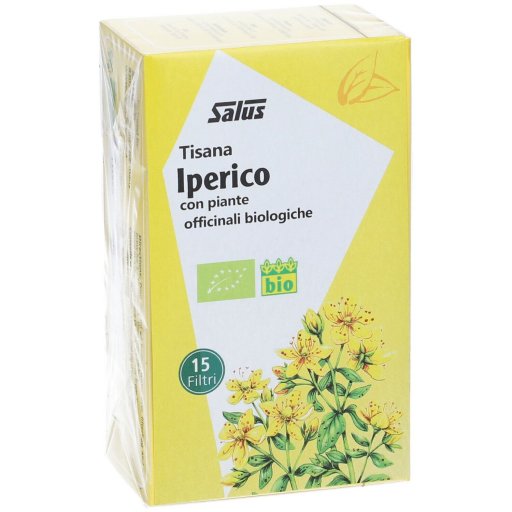Saluz Tisana Iperico, 15 Bustine, Tisana Naturale da Piante Officinali Biologiche, Supporto Umore e Relax