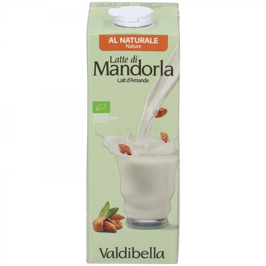 Valdibella Bevanda a Base di Mandorla 1 Litro - Latte Vegetale Naturale