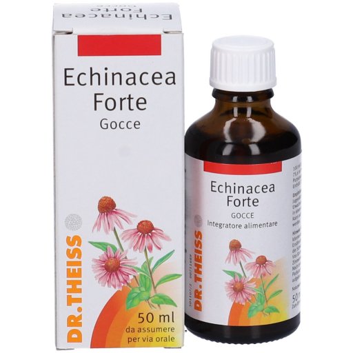 Dr. Theiss Echinacea Forte Gocce, Integratore Immunitario, 50 ml, Echinacea, Difese Naturali, Vie Respiratorie