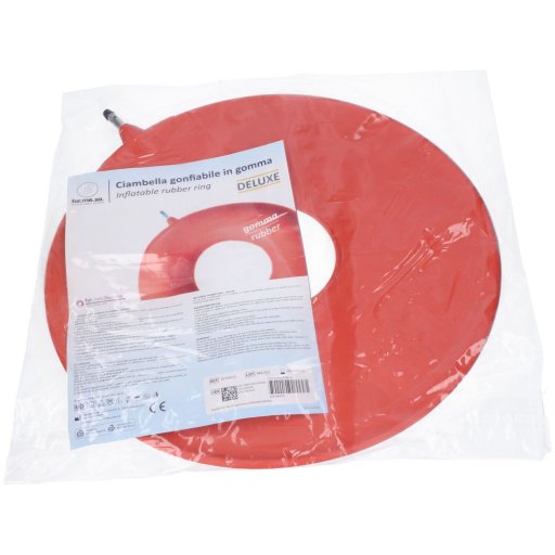 Ciambella Invalidi Gonfiabile in Gomma Deluxe 40cm, Dispositivo Medico CE, Supporto per Seduta