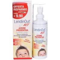 Lendinout Act Azione Preventiva Spray, 100 ml - Prevenzione Pidocchi, Capelli Protetti e Morbidi