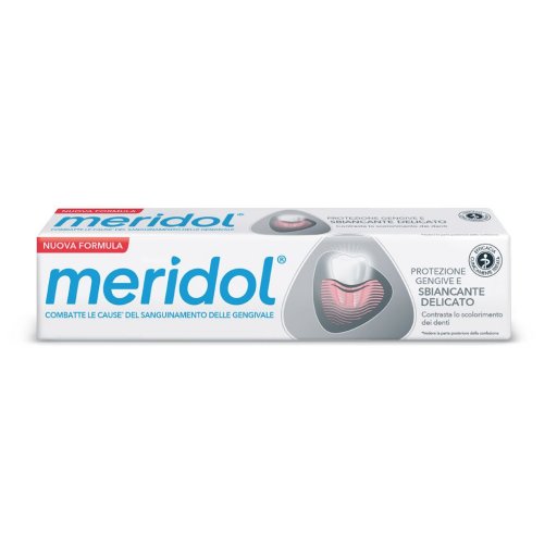 Meridol Protezione Gengive Whitening - Dentifricio 75 ml per Denti Bianchi e Gengive Sane