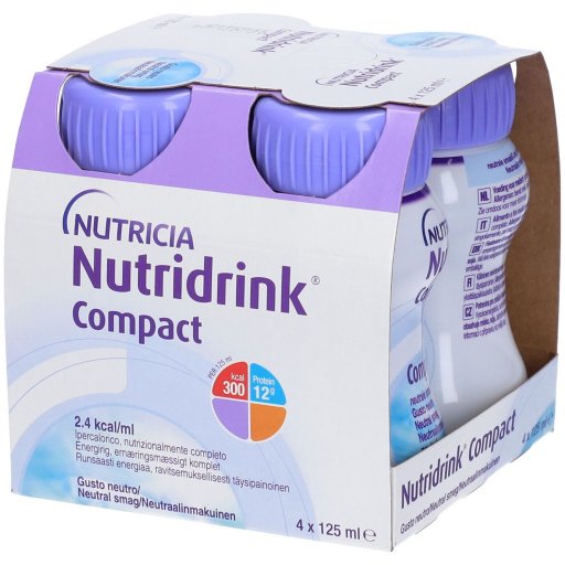 Nutridrink Compact Neutro - Integratore Nutrizionale - 125ml (4 Pezzi)