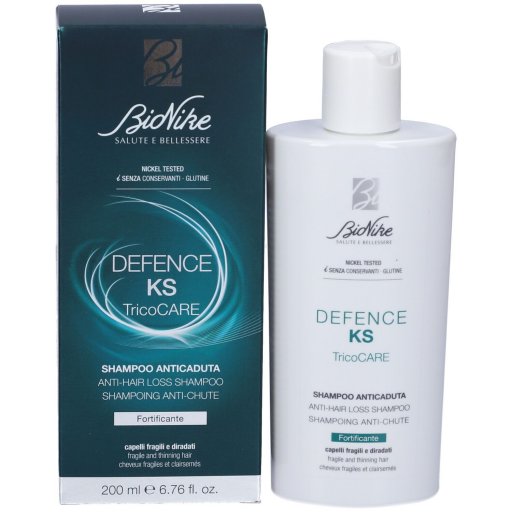 Bionike Defence KS Shampoo 200ml - Shampoo Anticaduta per Capelli Fragili e Diradati