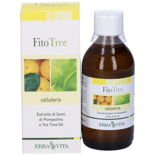 Erba Vita FitoTree Collutorio Lenitivo del Cavo Orale, 200ml - Gengive Irritate, Igiene Orale Naturale