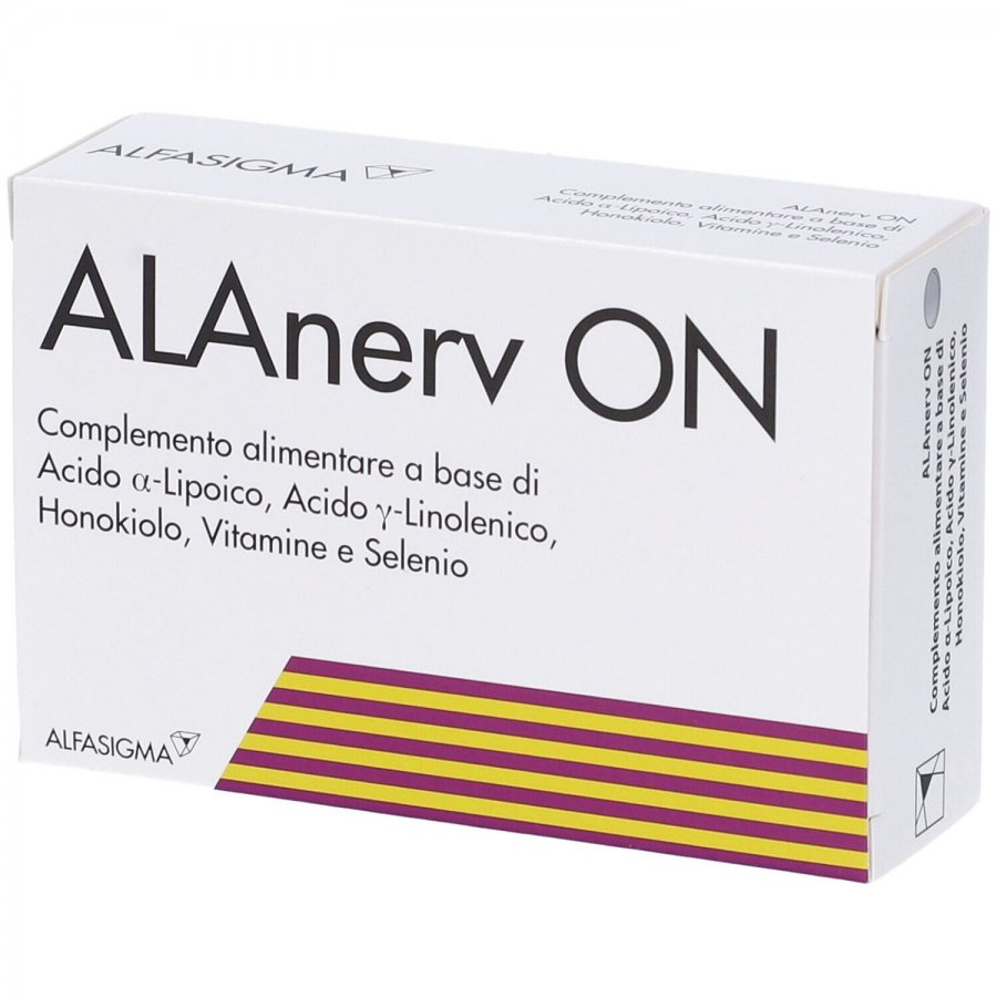 Alanerv On - Integratore per Benessere Psicofisico -  20 Capsule Softgel