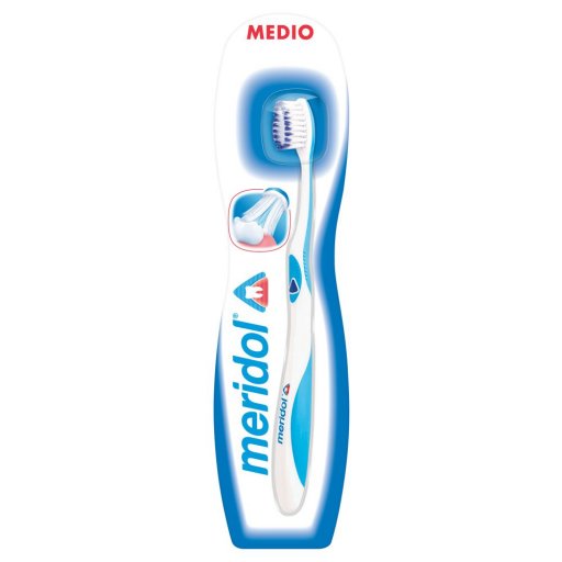 Meridol - Spazzolino Medio 1 Pezzo - Pulizia Efficace per una Bocca Sana