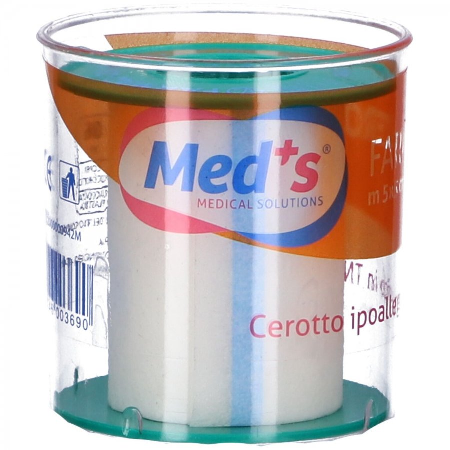 Med's Farmacerotto Ipoallergenico in TNT 5x5 cm, Cerotto Ipoallergenico per Pelle Sensibile