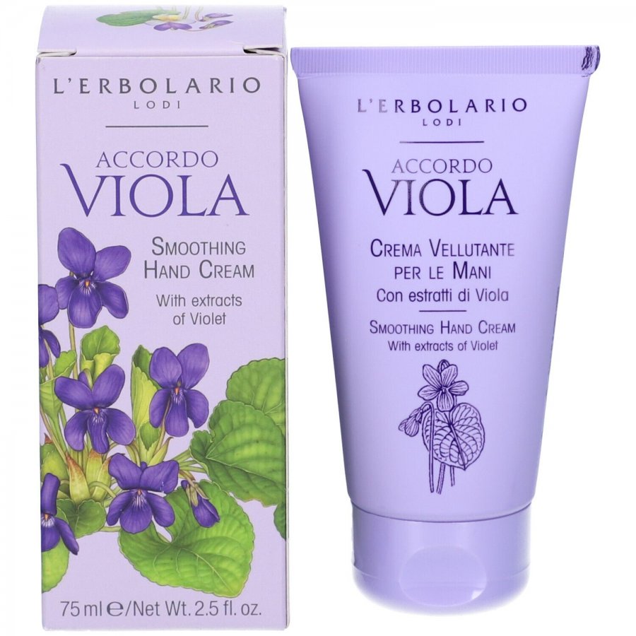 L'Erbolario Accordo Viola Crema Vellutante Mani 75ml - Protezione e Idratazione con Viola