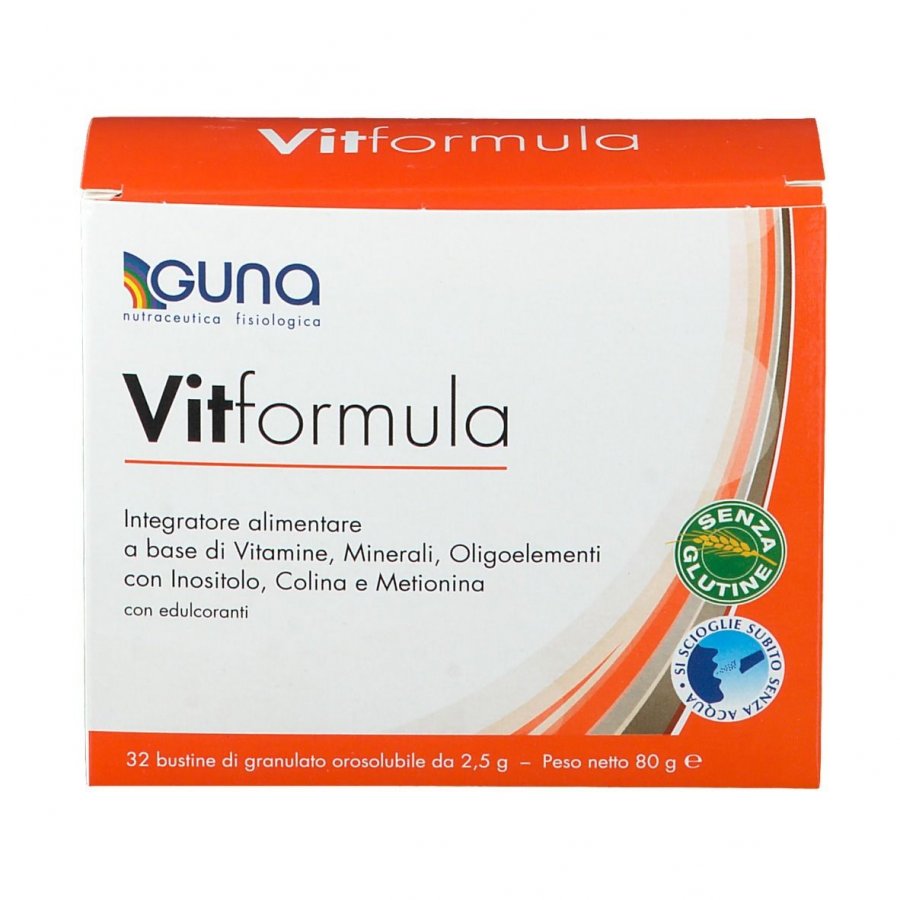 Guna Vitformula 32 Bustine – Integratore Alimentare Multivitaminico per Supporto Immunitario