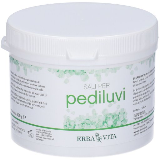 Sali per Pediluvi 500g – Sollievo per Piedi Gonfi e Affaticati con Oli Essenziali di Menta, Limone e Arancio Dolce
