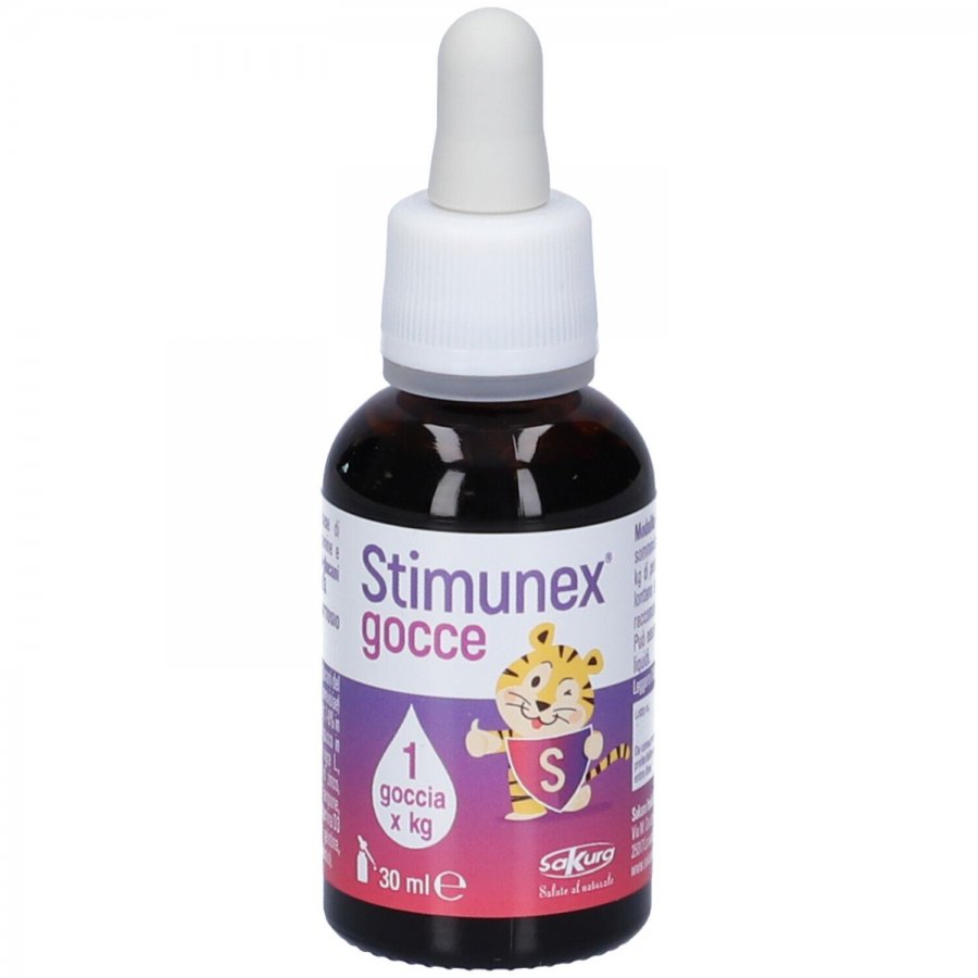 Stimunex  Gocce, Integratore Alimentare 30ml - Sistema Immunitario, Sambuco, Betaglucano, Vitamina D3