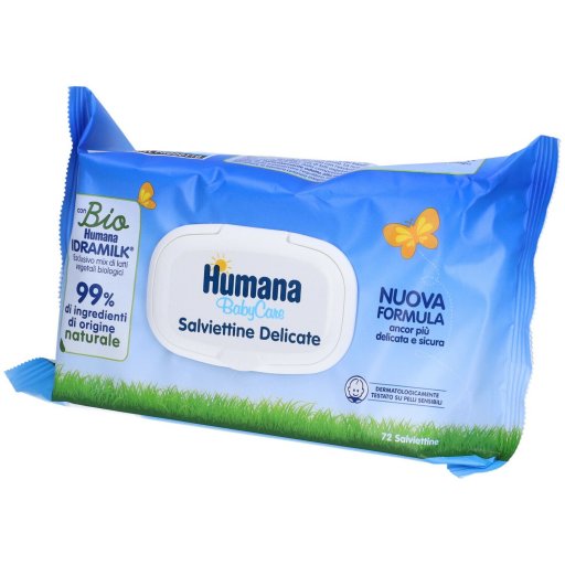 Humana BabyCare Salviettine Delicate, 72 salviette