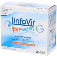Linfovir Iperwash Soluzione Salina Ipertonica Tamponata, 8 Flaconi + Erogatore – Decongestionante Nasale