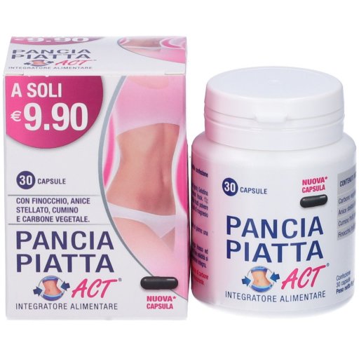 Pancia Piatta Act, Linea Act, 30 Capsule – Regola la Digestione e Combatte il Gonfiore