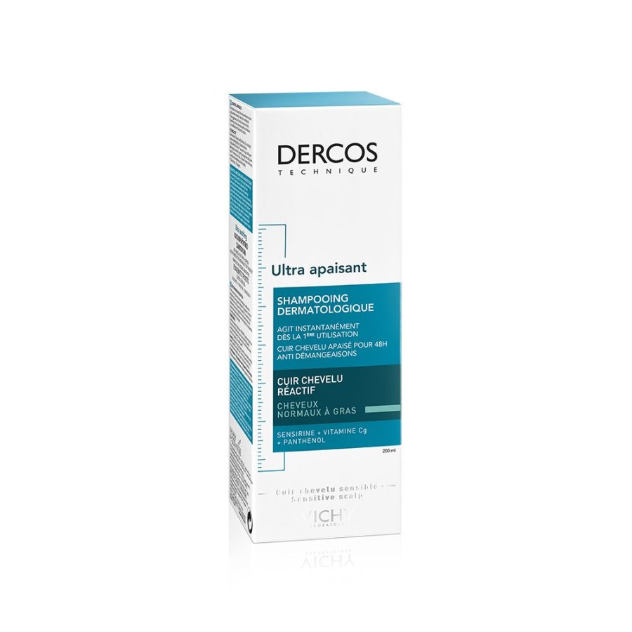Vichy Dercos Shampoo Ultra-Lenitivo Capelli Grassi, 200 ml