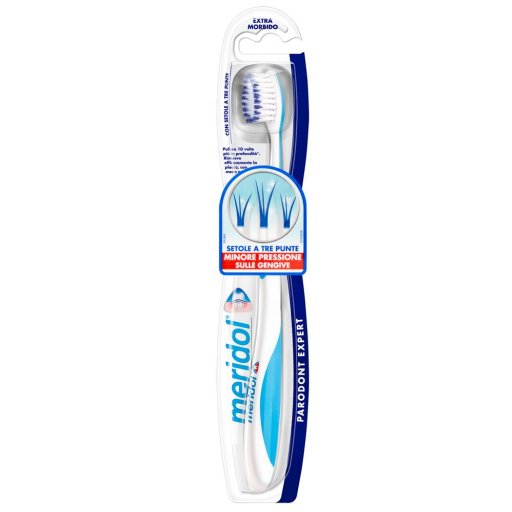 Meridol Spazzolino Parodont Expert Extra Morbido, Spazzolino Gengive Sensibili, Prevenzione Parodontite, Setole Extra Morbide