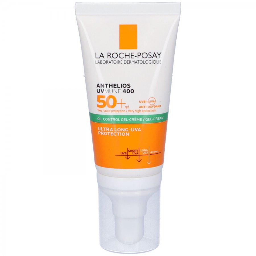 La Roche-Posay Anthelios Gel Crema Solare Viso XL tocco secco senza profumo anti-lucidità SPF50+ 50 ml