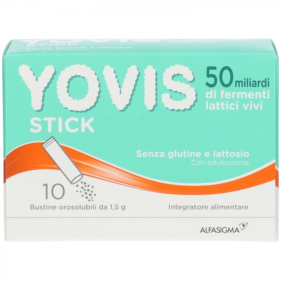 Yovis Stick Fermenti per l'Equilibrio Flora Intestinale, 10 Bustine