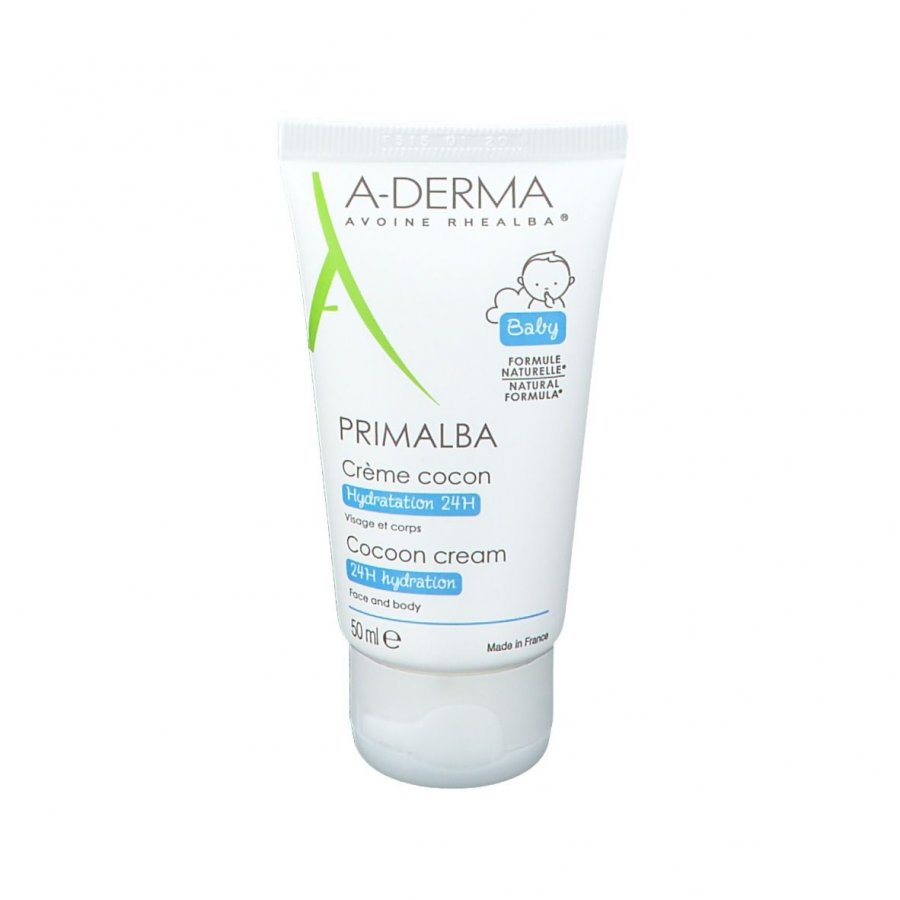 Aderma - Primalba Crema Cocon 50 ml per la Cura e la Protezione della Pelle del Bambino