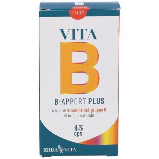 Erba Vita B-Apport Plus Vitamine Gruppo B, 45 Capsule – Energia e Benessere