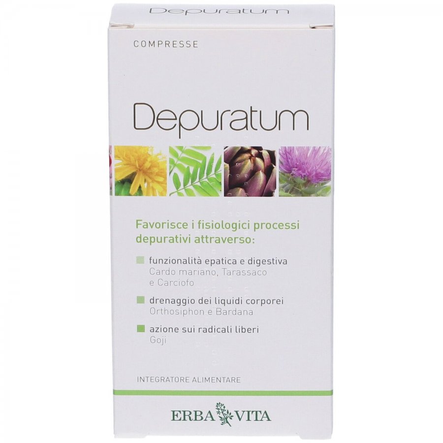 Depuratum Compresse, Integratore Alimentare, 30 Compresse, Detox e Depurazione