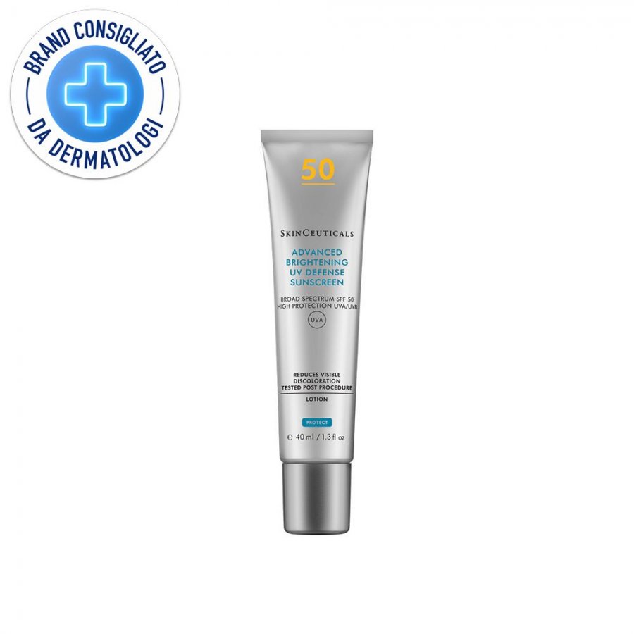 SkinCeuticals Advanced brightening uv defense sunscreen SPF 50 Protezione solare idratante ultra leggera 40 ml