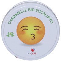 Caramelle Eucalipto BIO 50g - Caramelle Biologiche Senza Glutine, Gusto Naturale Eucalipto
