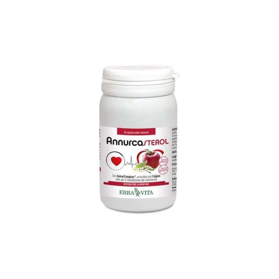 Annurca Sterol 45 Capsule, Integratore con Mela Annurca e Caigua
