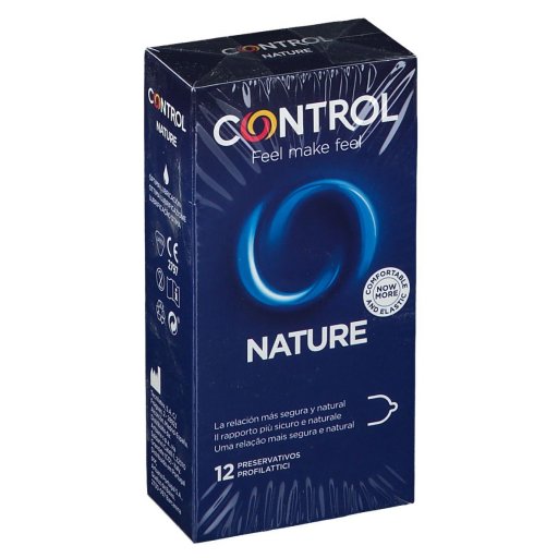  Control New Nature 2.0, preservativi in lattice naturale, 12 Pezzi, protezione sicura e comfort anatomico.