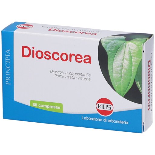  Kos Dioscorea Estratto Secco, 60 Compresse, Supporto Menopausa, Ciclo Mestruale, Funzionalità Articolare