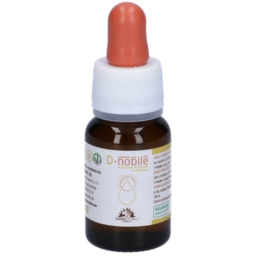 D Nobile Integratore di Vitamina D 30ml, VeganOk, Supporto Immunitario e Ossa